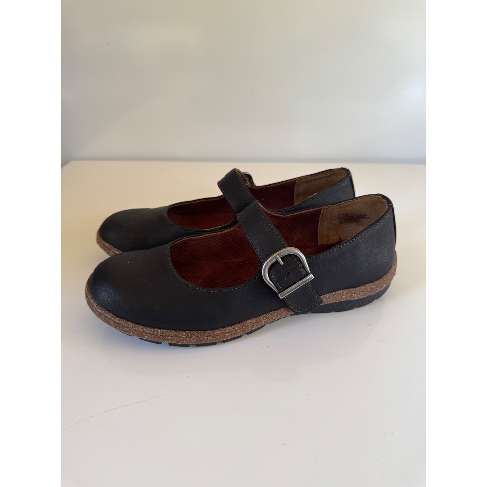 b.o.c. Born Concept Womens Mary Jane Flats Black Buckle Shoes BC0037709 7.5